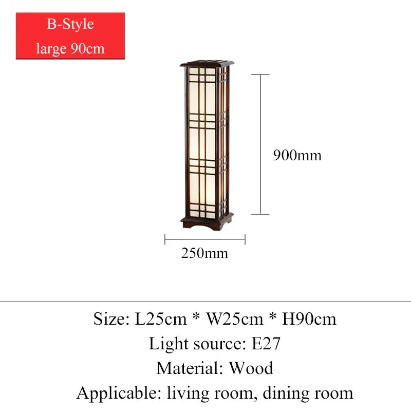 Modern Floor Lamp Living Room for Bedroom Bedside Home Decoration LED Light Solid Wood Lampshade Sofa Dining Study Table Fixture