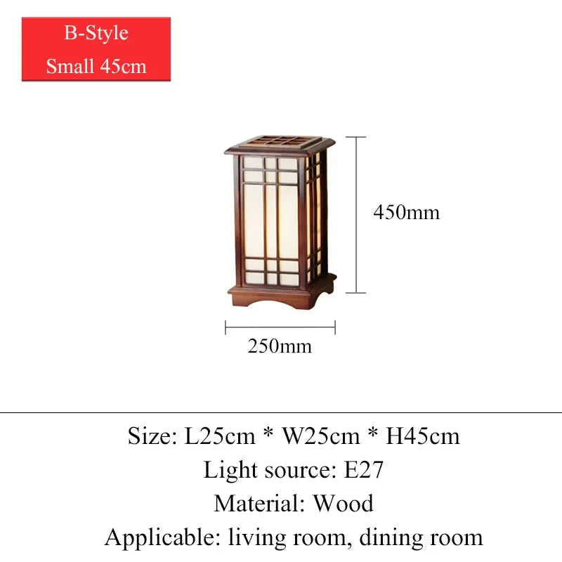 Modern Floor Lamp Living Room for Bedroom Bedside Home Decoration LED Light Solid Wood Lampshade Sofa Dining Study Table Fixture